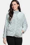 Zivame Soft Snuggles Fur Sweatshirt - Sea Form — thumbnail 2